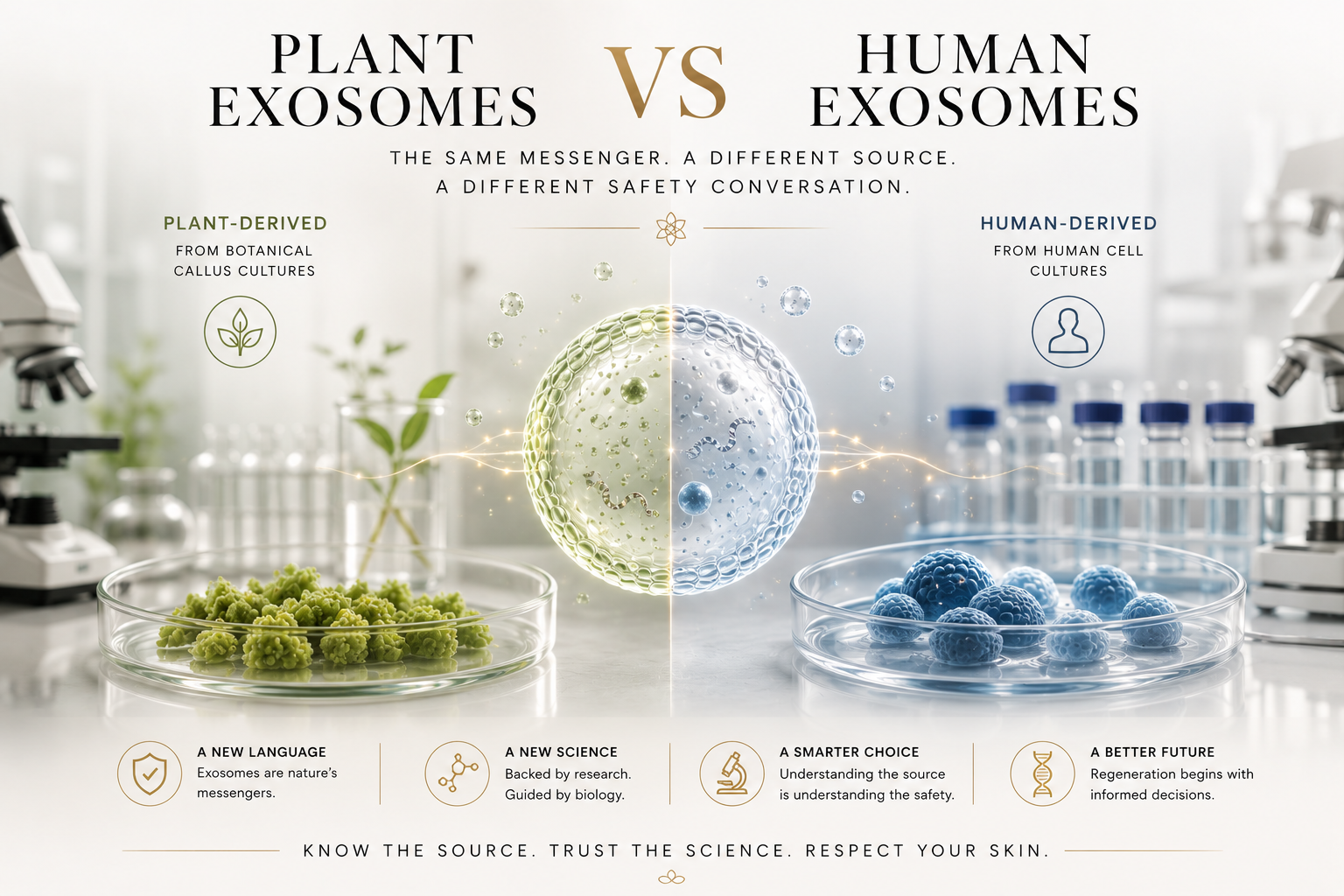 Plant Exosomes vs Human Exosomes: Are They Safe?